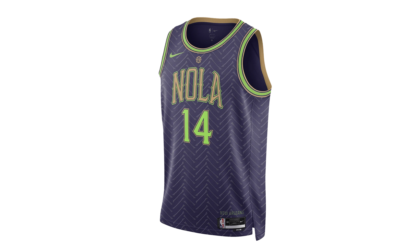 NBA NEW ORLEANS PELICANS 24/25 CITY EDITION '14 INGRAM' SWINGMAN JERSEY "Purple" FQ4351 538