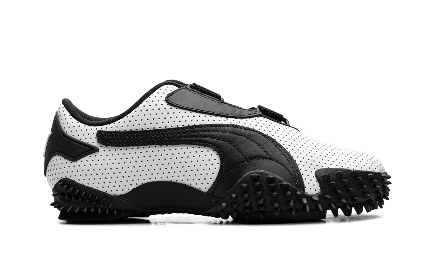 Mostro "Perforated Leather - White / Black" 400992 01