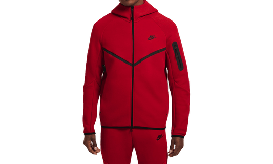 Sportswear Tech Fleece Windrunner Full-zip Hoodie "GYM RED/BLACK" HV0949 687