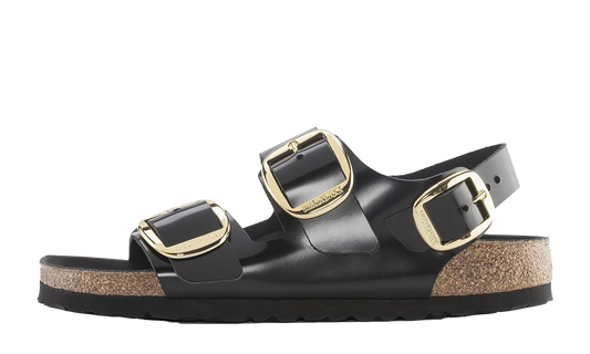 Milano Big Buckle Slippers WMNS "High Shine Black" 1024211